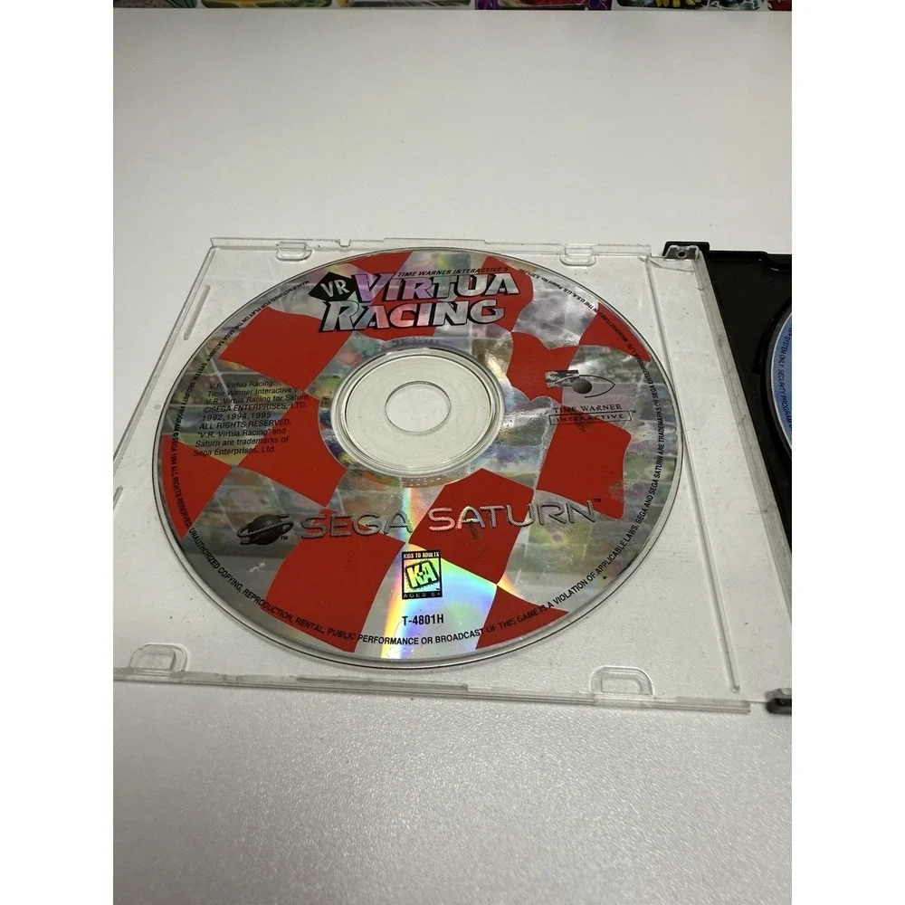Sega Saturn Game Lot Virtua Racing VR & Robotica Discs Only Untested